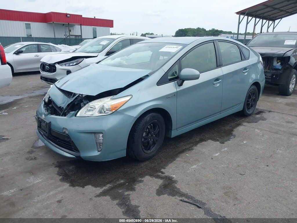 JTDKN3DUXF1889823 2015 TOYOTA PRIUS photo no. 2