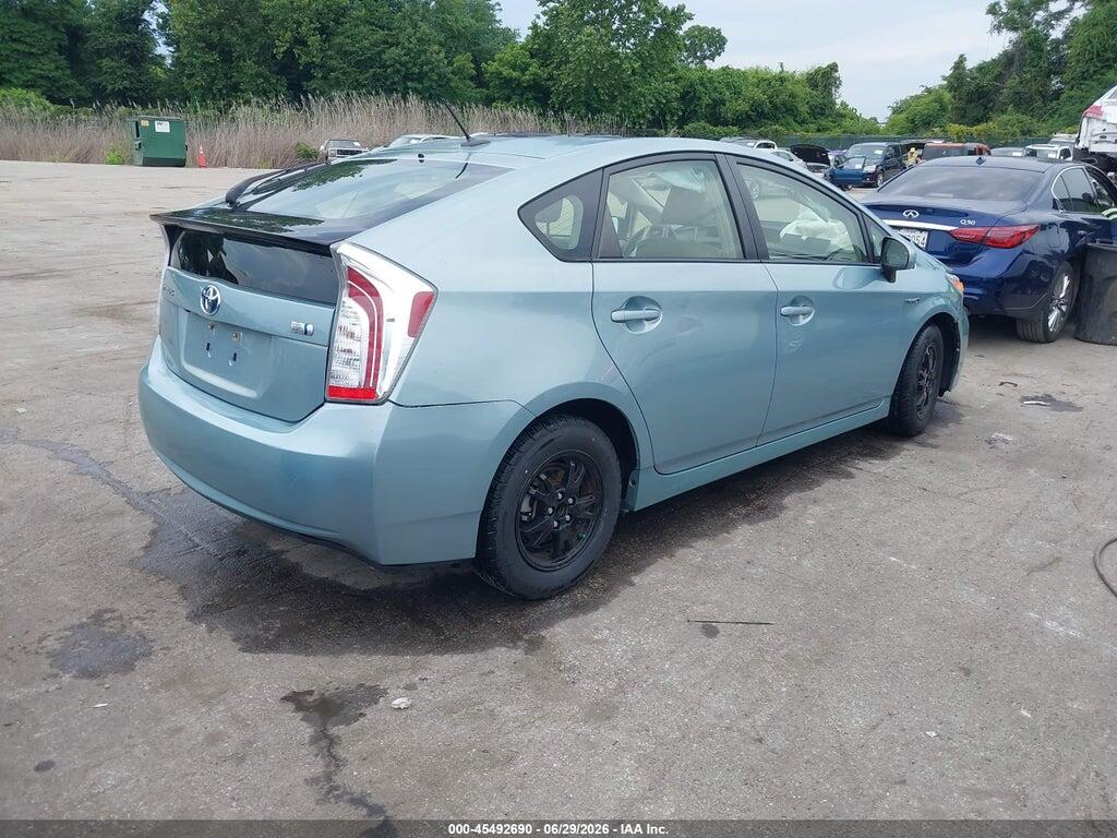 JTDKN3DUXF1889823 2015 TOYOTA PRIUS photo no. 4