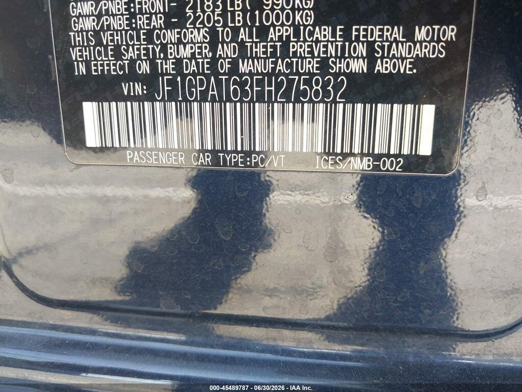 JF1GPAT63FH275832 2015 SUBARU IMPREZA photo no. 9