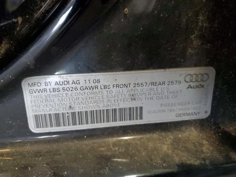 2009 AUDI A4 PRESTIGE — Фото 12 из 12