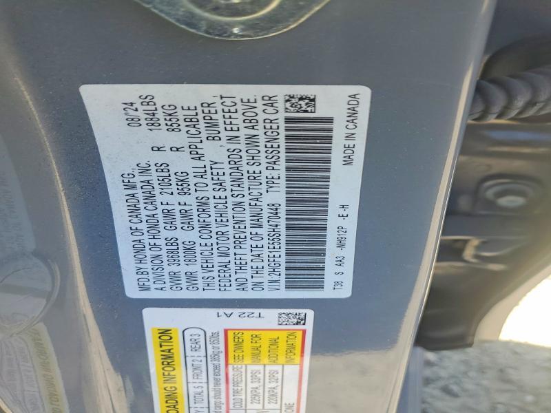 2HGFE1E55SH470448 2025 HONDA CIVIC photo no. 12