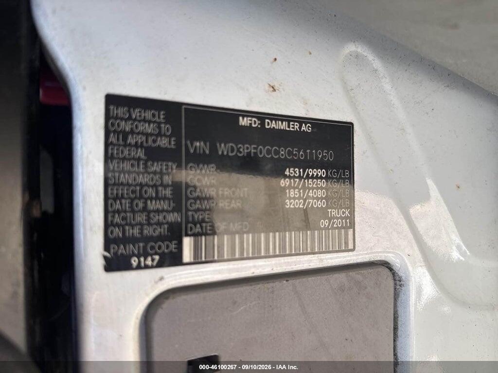 2012 MERCEDES-BENZ SPRINTER 3500 HIGH  ROOF — Фото 10 из 10