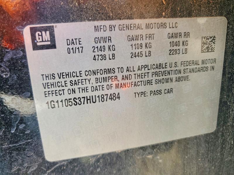 1G1105S37HU187484 2017 CHEVROLET IMPALA photo no. 12