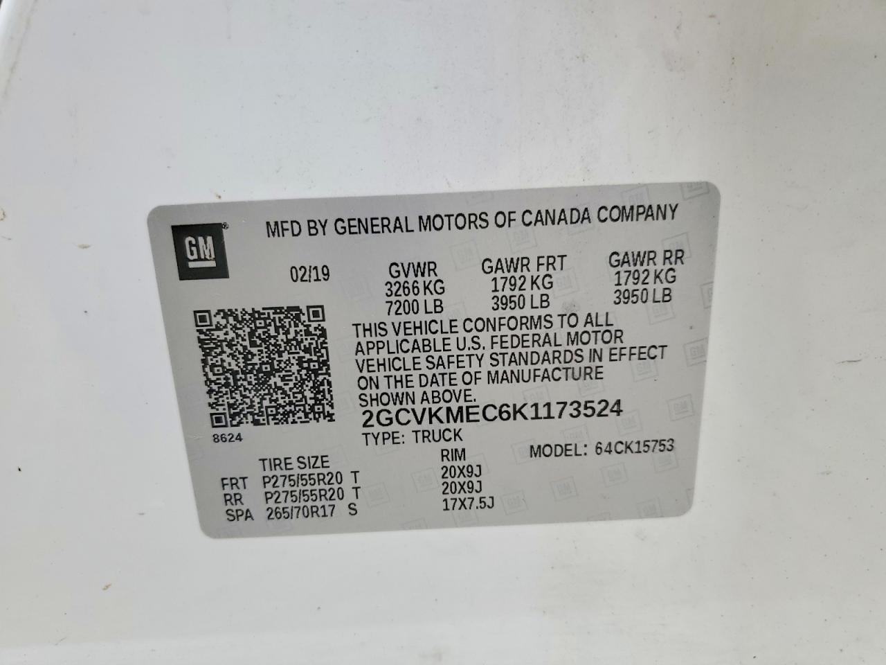 2GCVKMEC6K1173524 2019 CHEVROLET SILVERADO LD photo no. 12