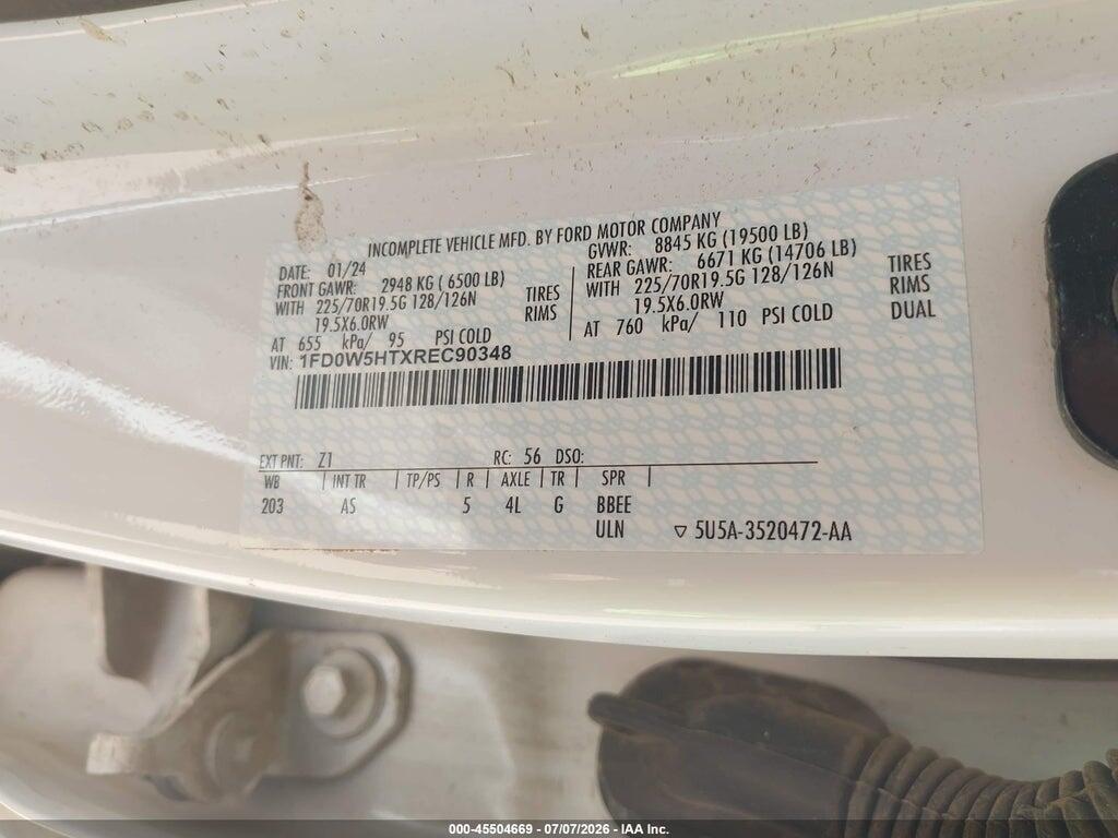 1FD0W5HTXREC90348 2024 FORD F-550 CHASSIS photo no. 9