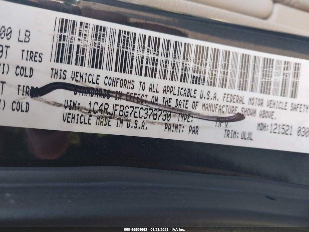 1C4RJFBG7EC378730 2014 JEEP GRAND CHEROKEE photo no. 9
