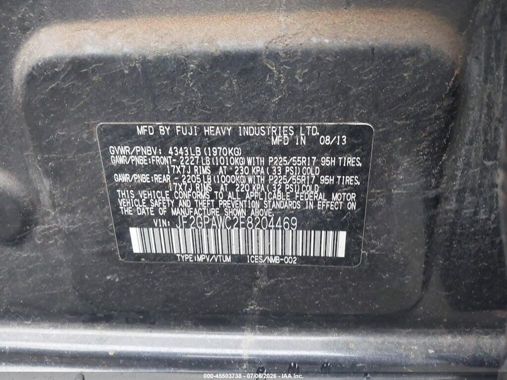 JF2GPAWC2E8204469 2014 SUBARU XV CROSSTREK photo no. 9