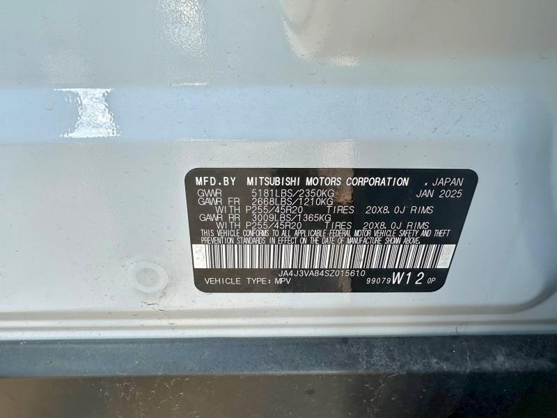 2025 MITSUBISHI OUTLANDER SE — Фото 10 из 10