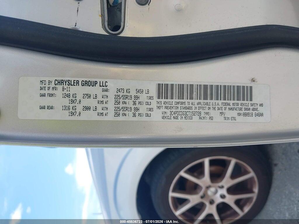 3C4PDCDG3CT152728 2012 DODGE JOURNEY photo no. 9