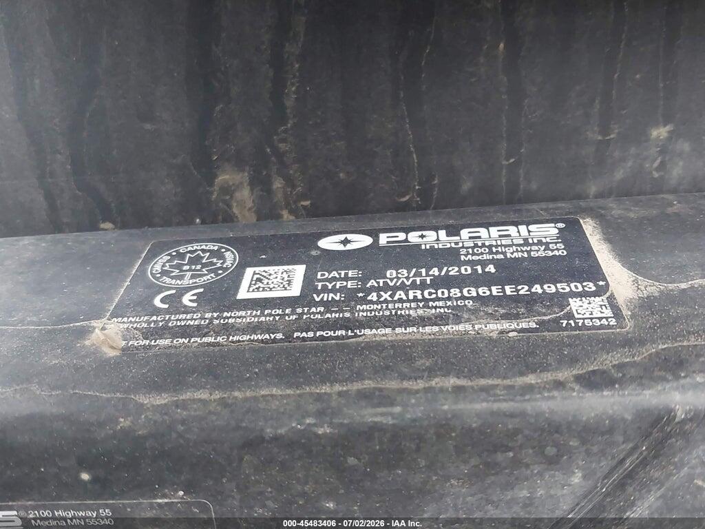 4XARC08G6EE249503 2014 POLARIS RANGER photo no. 10