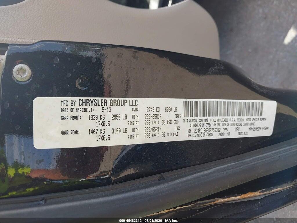 2C4RC1BG8DR756332 2013 CHRYSLER TOWN & COUNTRY photo no. 9
