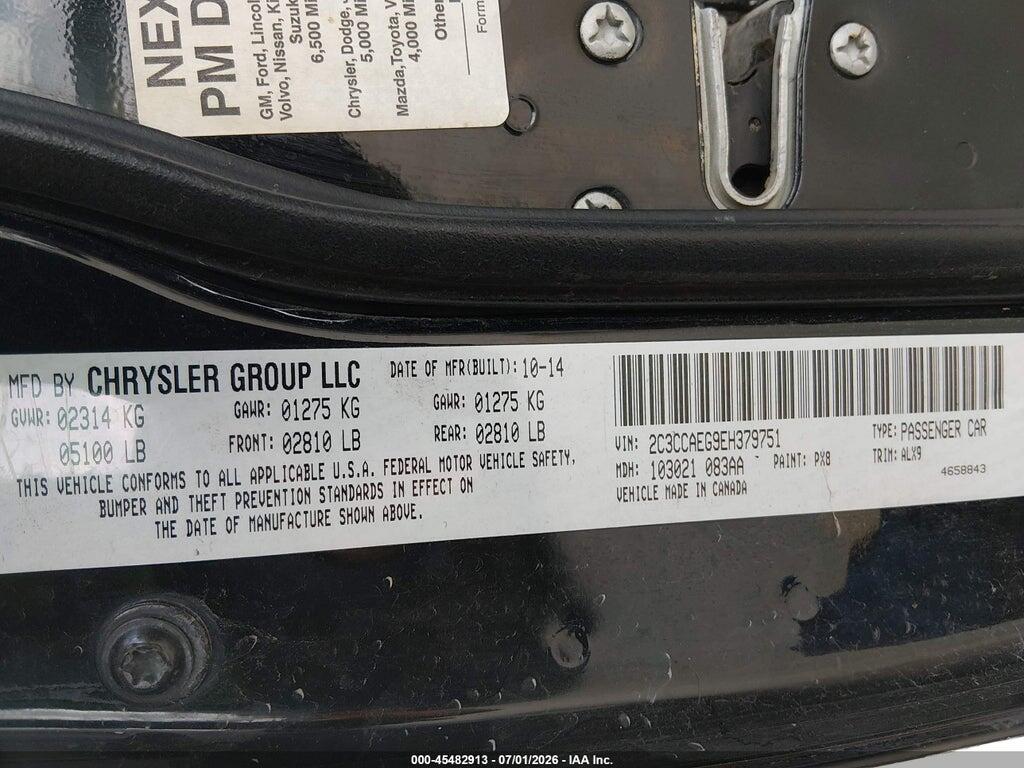 2C3CCAEG9EH379751 2014 CHRYSLER 300C photo no. 9