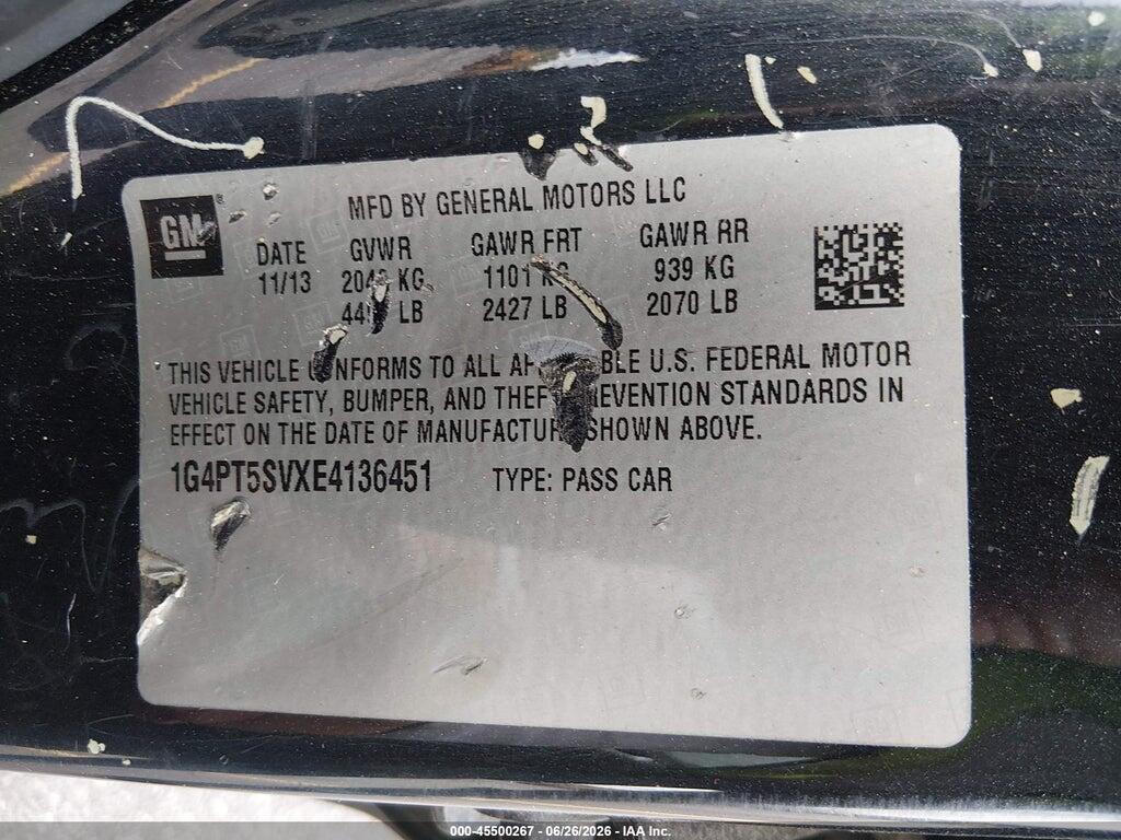 1G4PT5SVXE4136451 2014 BUICK VERANO photo no. 9