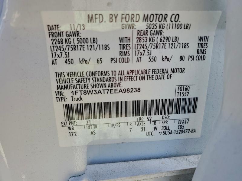 2014 FORD F350 SUPER DUTY — Фото 13 из 13