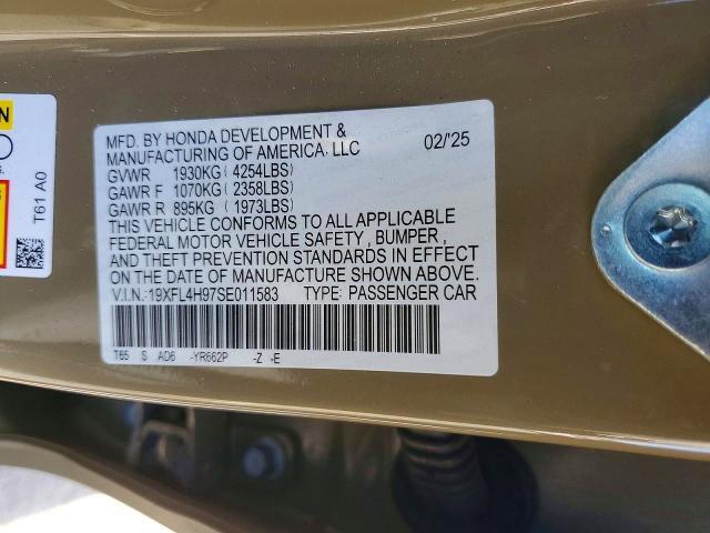 2025 HONDA CIVIC — Фото 13 из 13