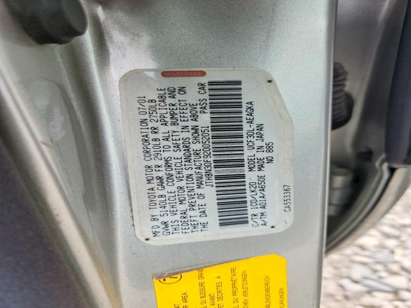 JTHBN30F920052051 2002 LEXUS LS photo no. 12