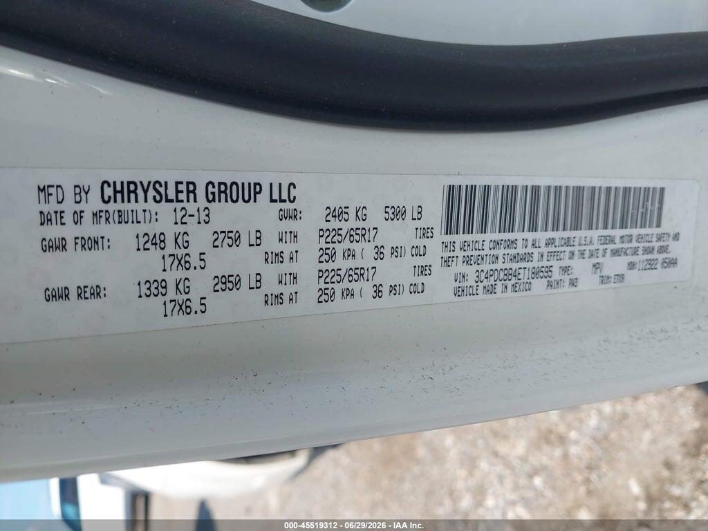 3C4PDCBB4ET180595 2014 DODGE JOURNEY photo no. 9