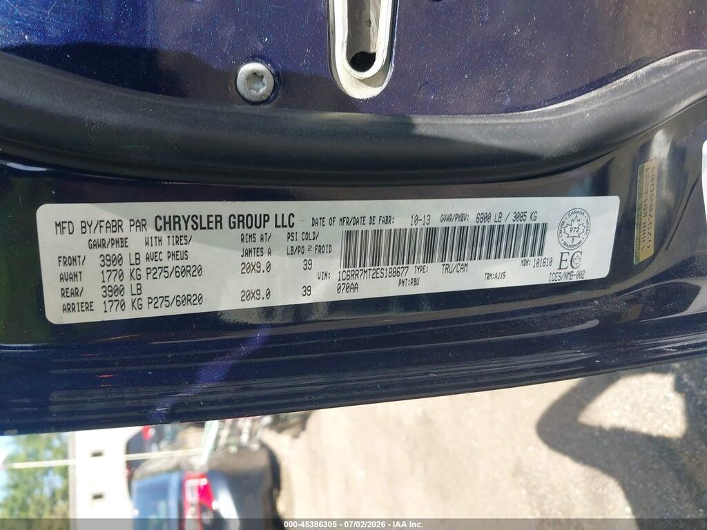 1C6RR7MT2ES188677 2014 RAM 1500 photo no. 9