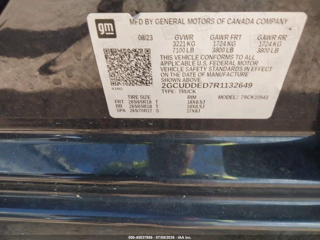 2GCUDDED7R1132649 2024 CHEVROLET SILVERADO 1500 photo no. 9