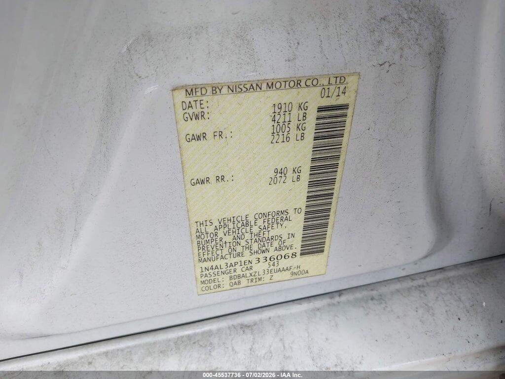 1N4AL3AP1EN336068 2014 NISSAN ALTIMA photo no. 9