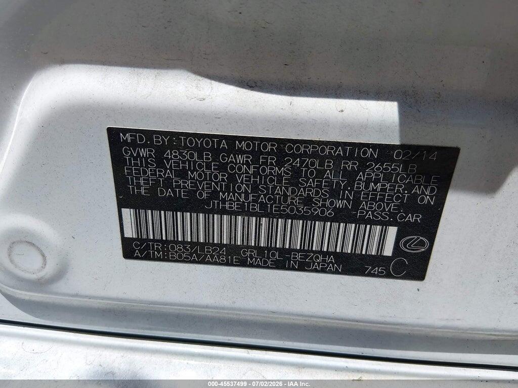 JTHBE1BL1E5035906 2014 LEXUS GS 350 photo no. 9