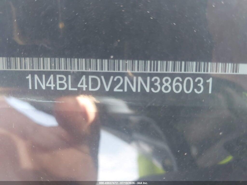 1N4BL4DV2NN386031 2022 NISSAN ALTIMA photo no. 9
