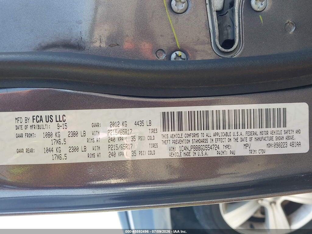 1C4NJPBB8GD554724 2016 JEEP PATRIOT photo no. 9