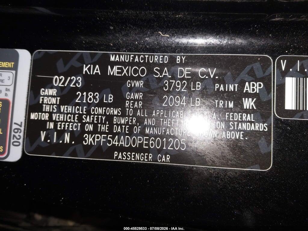 3KPF54AD0PE601205 2023 KIA FORTE photo no. 9