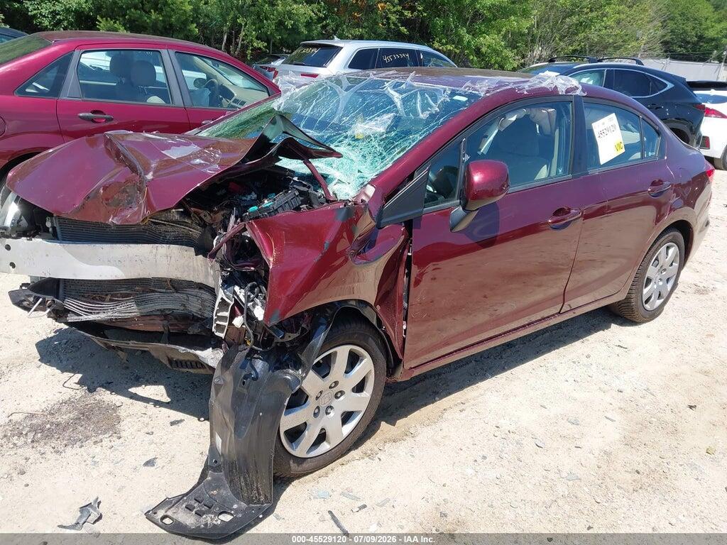 2HGFB2F52CH559635 2012 HONDA CIVIC photo no. 2