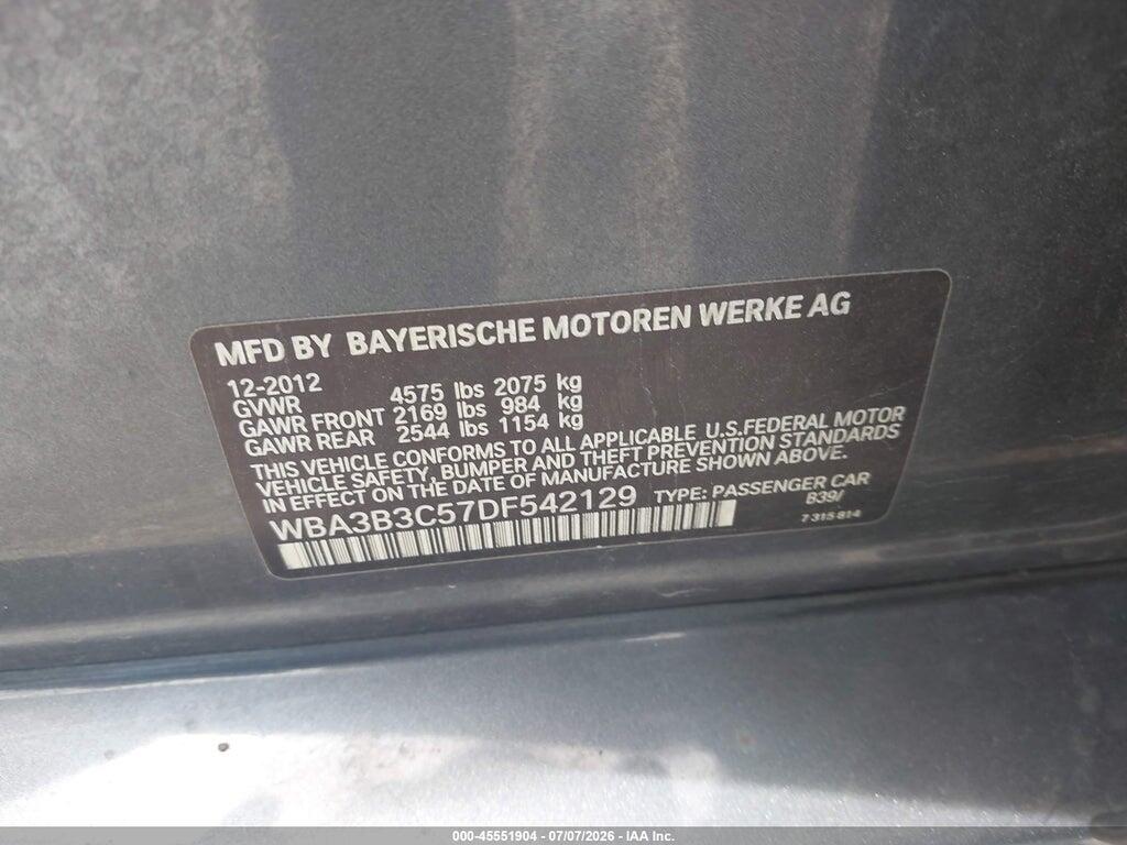 WBA3B3C57DF542129 2013 BMW 328I photo no. 9