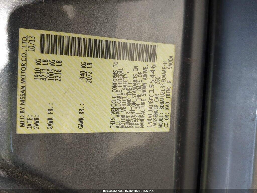 1N4AL3AP6EC155446 2014 NISSAN ALTIMA photo no. 9