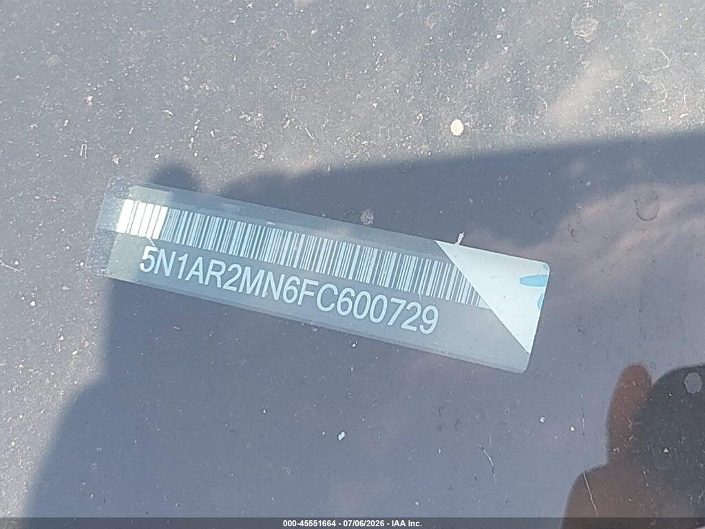 5N1AR2MN6FC600729 2015 NISSAN PATHFINDER photo no. 9