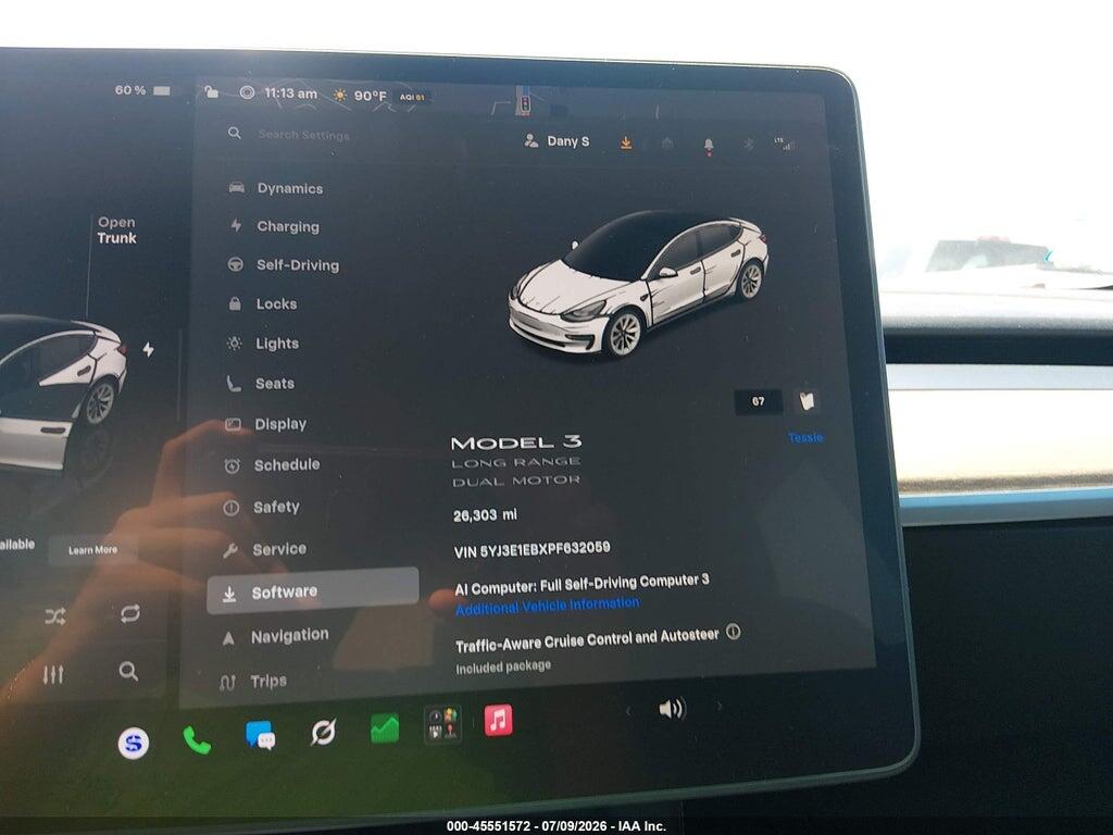 5YJ3E1EBXPF632059 2023 TESLA MODEL 3 photo no. 7