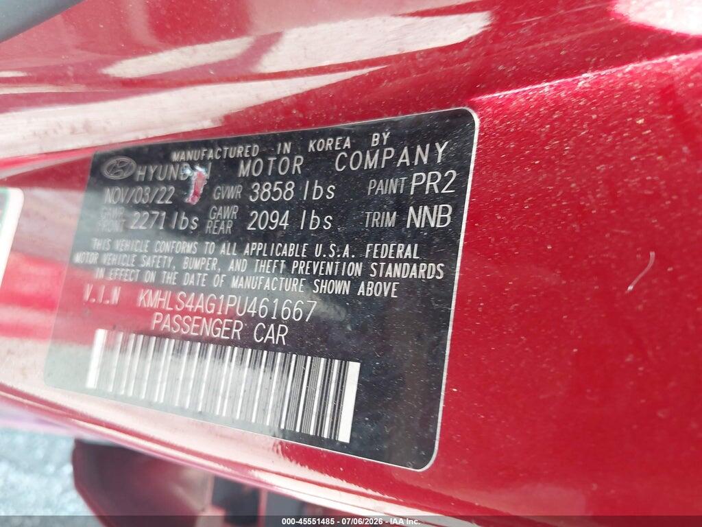KMHLS4AG1PU461667 2023 HYUNDAI ELANTRA photo no. 9