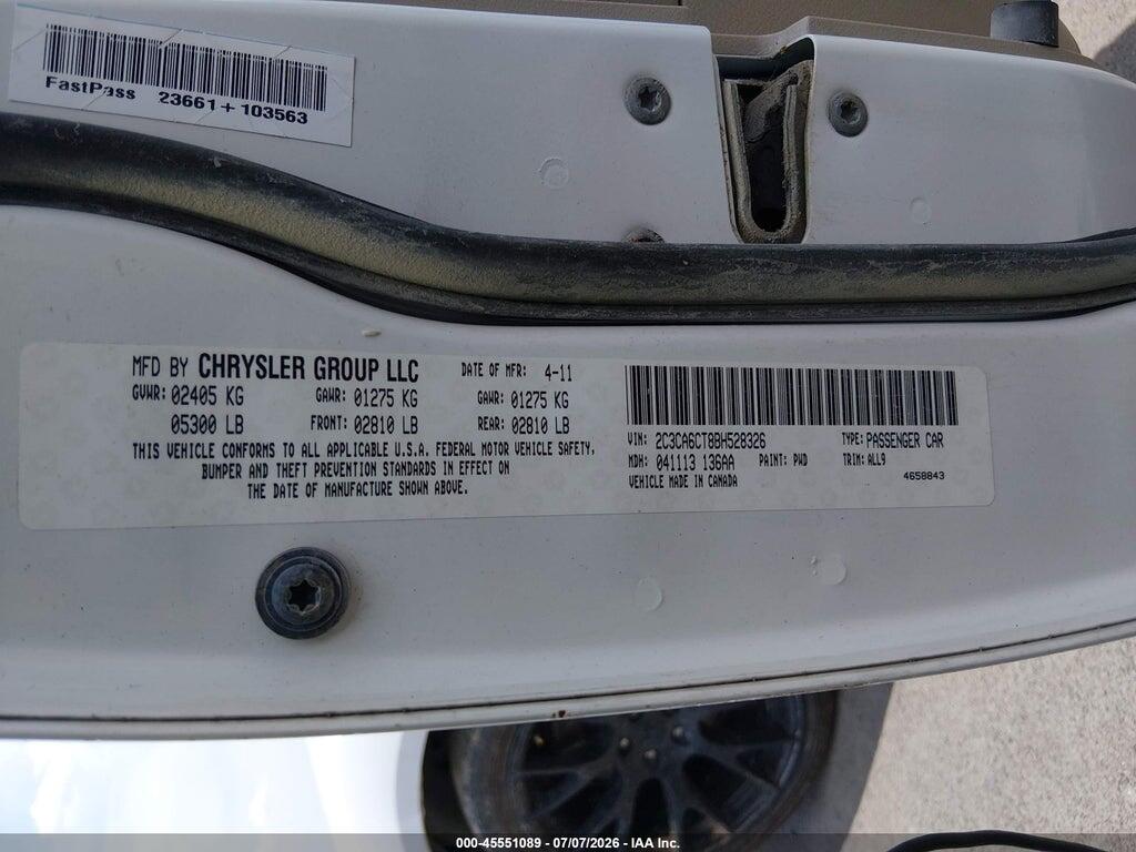 2C3CA6CT8BH528326 2011 CHRYSLER 300C photo no. 9