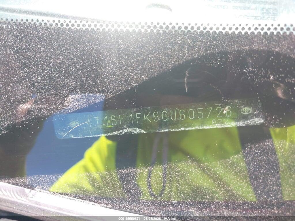 4T1BF1FK6GU605726 2016 TOYOTA CAMRY photo no. 9