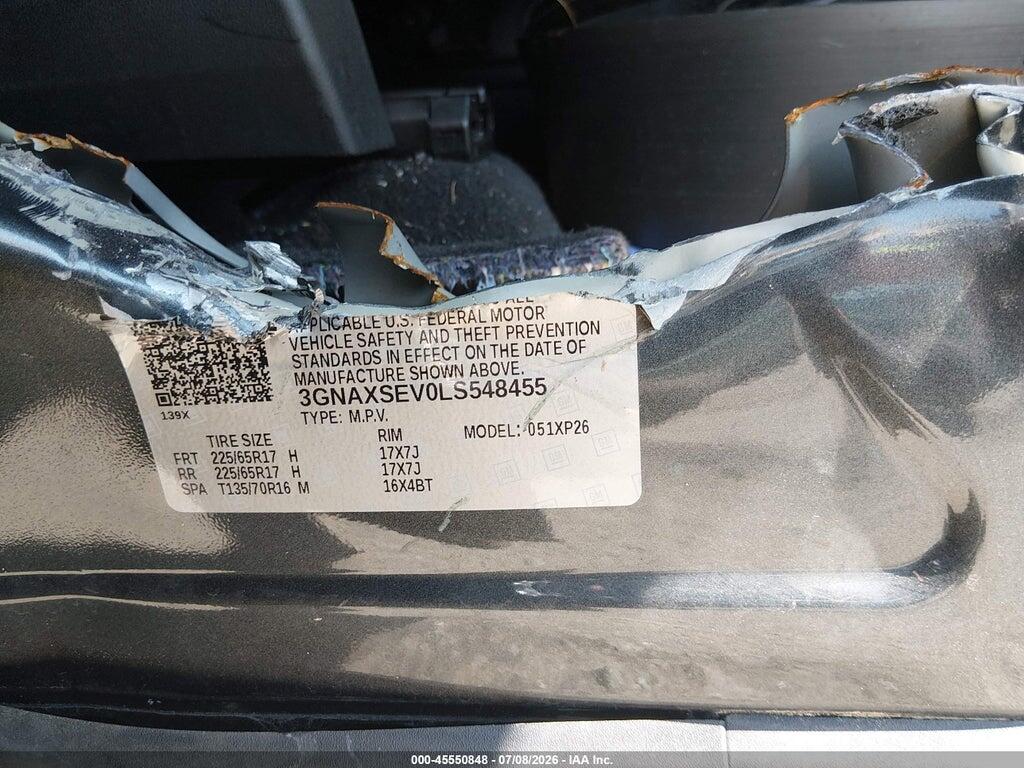 3GNAXSEV0LS548455 2020 CHEVROLET EQUINOX photo no. 9