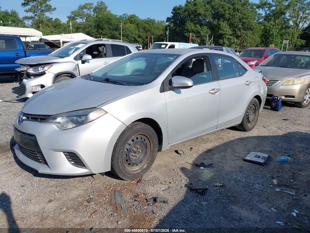 2T1BURHE9FC419125 2015 TOYOTA COROLLA photo no. 2