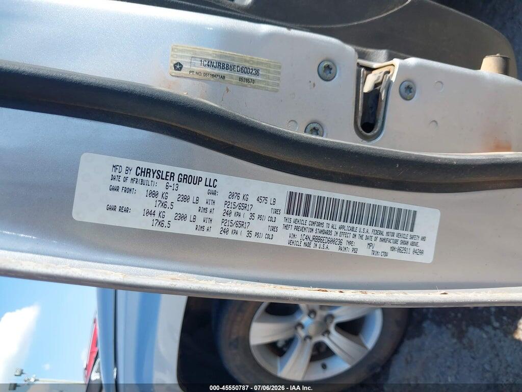 1C4NJRBB6ED600236 2014 JEEP PATRIOT photo no. 9