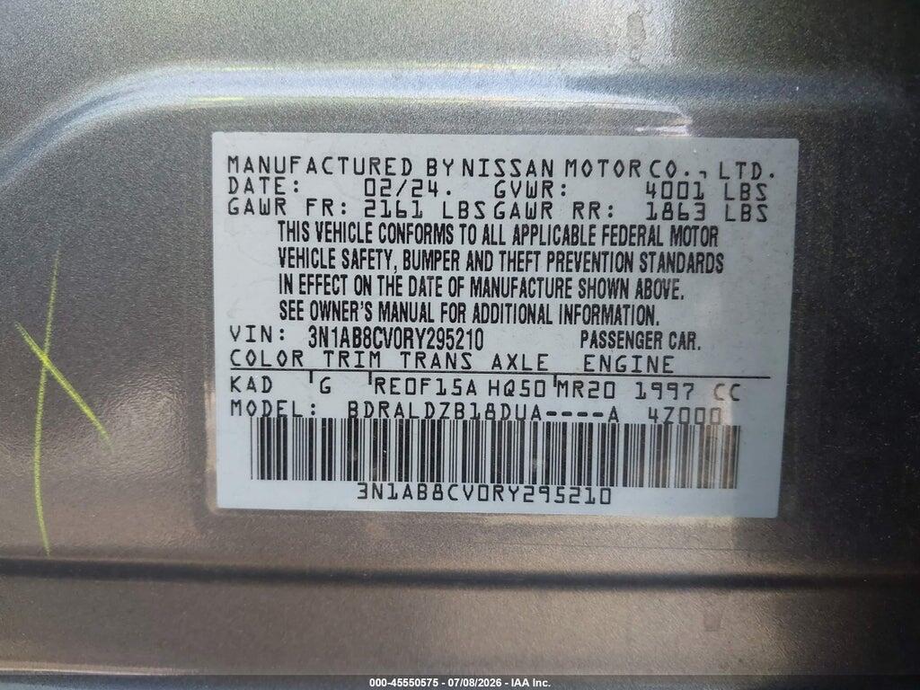 3N1AB8CV0RY295210 2024 NISSAN SENTRA photo no. 9