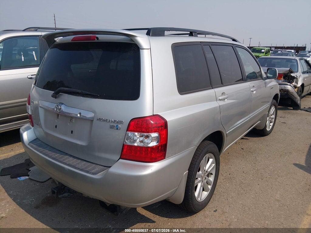 JTEEW21A260026787 2006 TOYOTA HIGHLANDER HYBRID photo no. 4