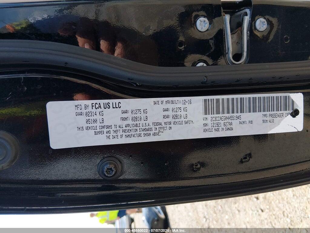 2C3CCAEG0HH551945 2017 CHRYSLER 300C photo no. 9