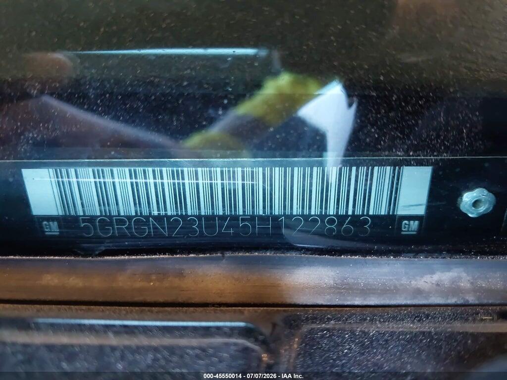 5GRGN23U45H122863 2005 HUMMER H2 SUV photo no. 9