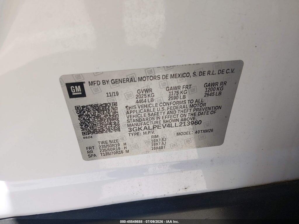 3GKALPEV4LL213960 2020 GMC TERRAIN photo no. 9
