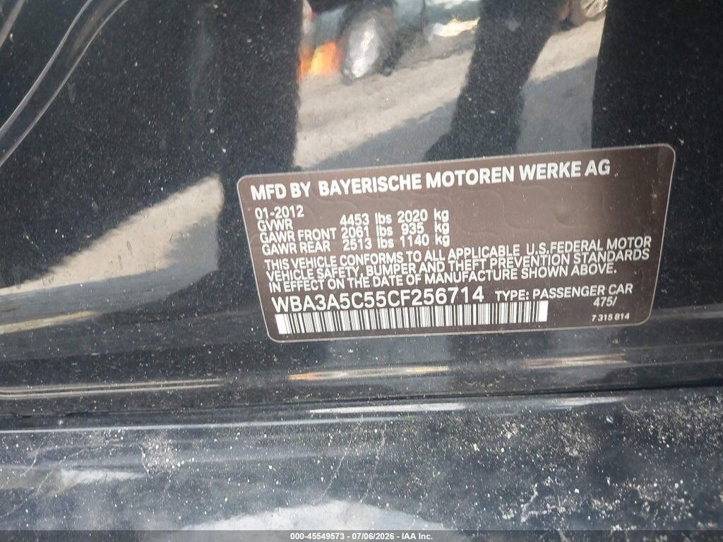 WBA3A5C55CF256714 2012 BMW 328I photo no. 9