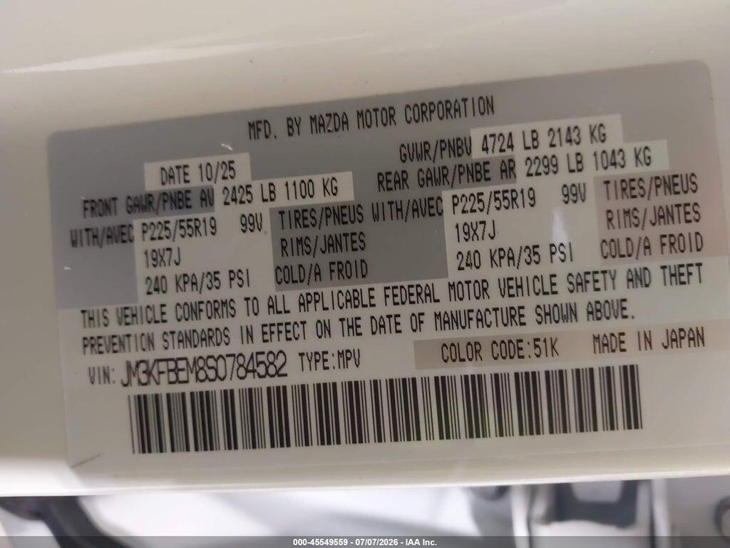 JM3KFBEM8S0784582 2025 MAZDA CX-5 photo no. 9