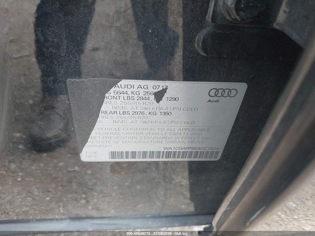 WA1CGAFP8EA021824 2014 AUDI SQ5 photo no. 9