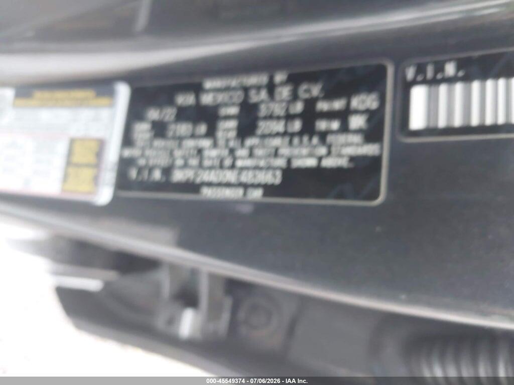 3KPF24AD0NE483663 2022 KIA FORTE photo no. 9