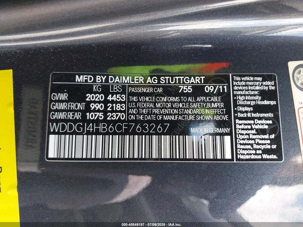 WDDGJ4HB6CF763267 2012 MERCEDES-BENZ C 250 photo no. 9