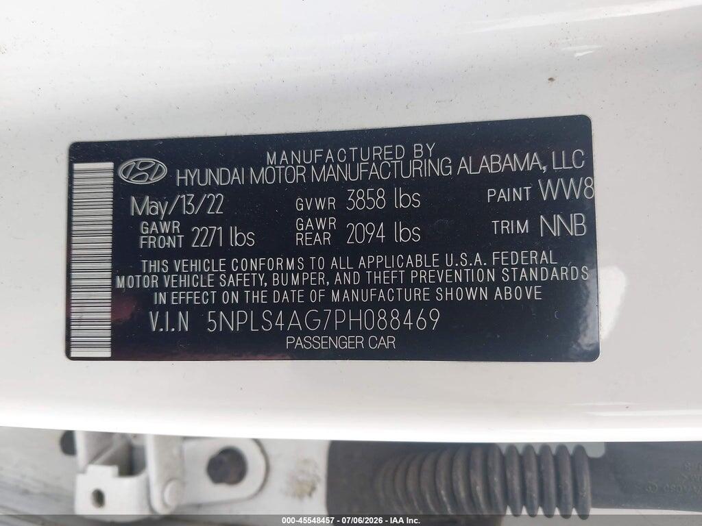 5NPLS4AG7PH088469 2023 HYUNDAI ELANTRA photo no. 9